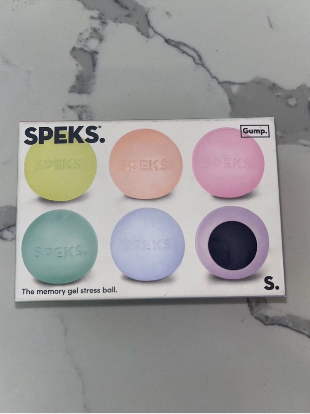 SPEKS Gump Memory Gel Stress Ball 6 Pack Mini Fidget Sensory Squeeze Toy NEW